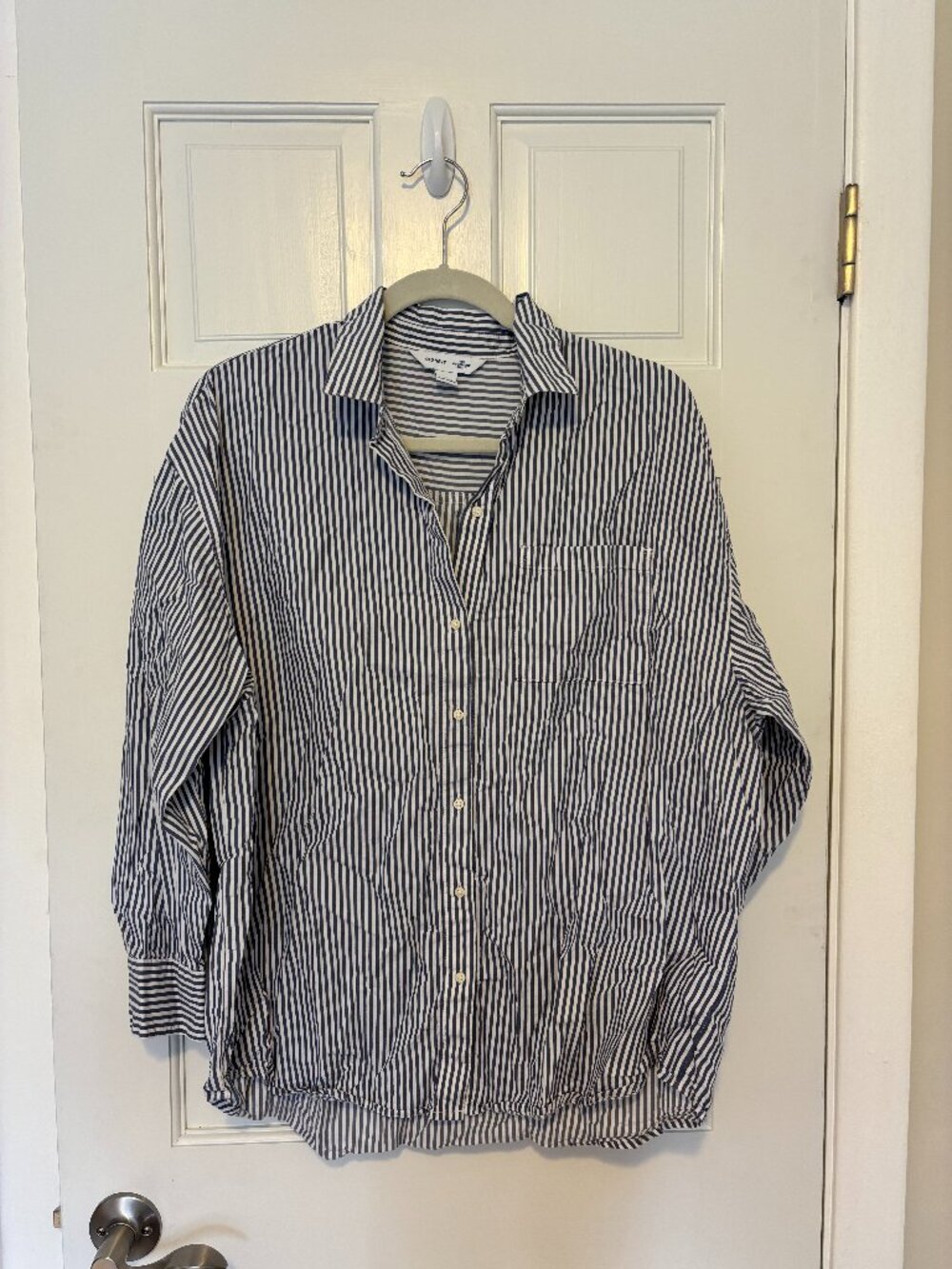 Old Navy | Oversized Striped Boyfriend Shirt